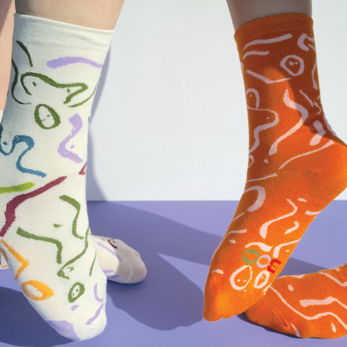 BOO Socks - Papaya