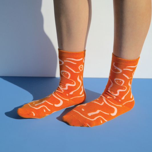 BOO Socks - Papaya